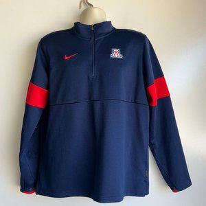 NIKE Dri-Fit Univ Of Arizona 1/4 Zip Shirt Men's Medium